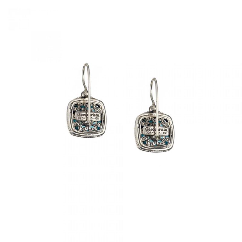 Aegean colors earrings in sterling silver