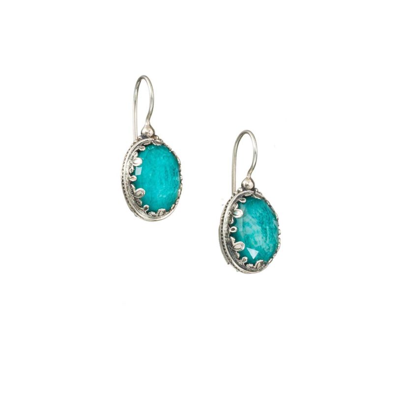 Aegean colors earrings in Sterling Silver