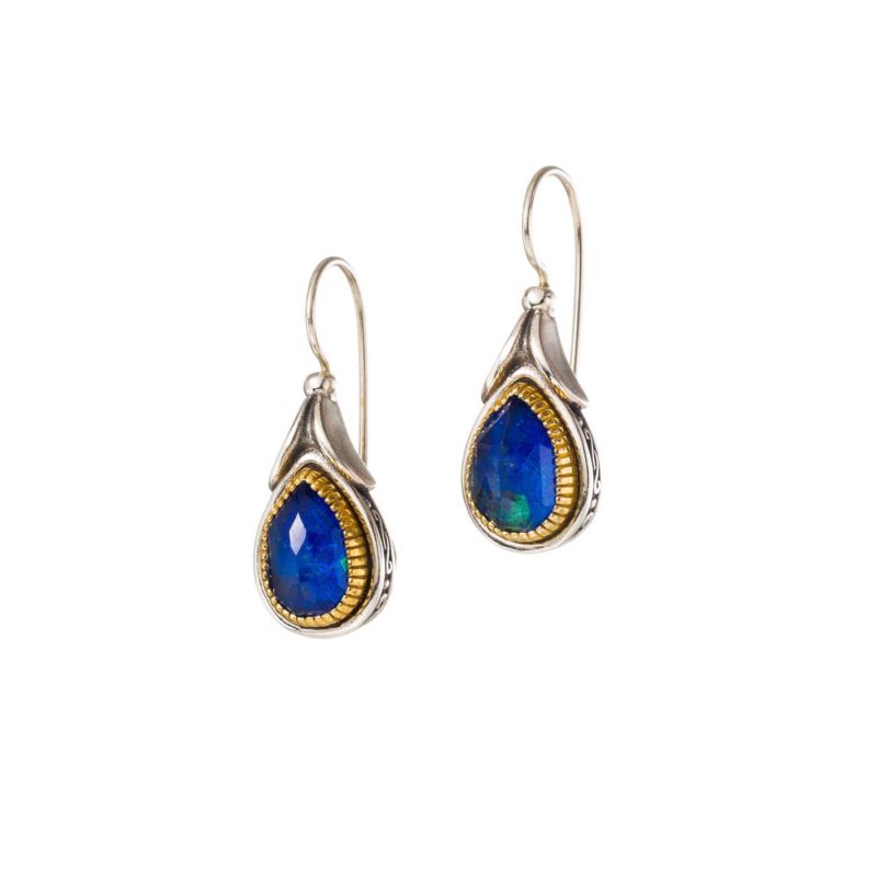 Ariadne earrings in Sterling Silver with Gold Plated Parts