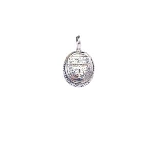 Garden Shadows small oval Pendant in Sterling Silver with Cubic zirconia - Image 2
