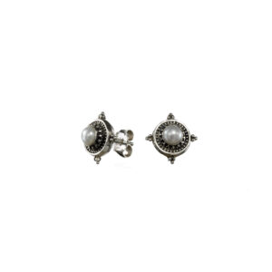 Cyclades stud earrings in Sterling Silver - Image 2