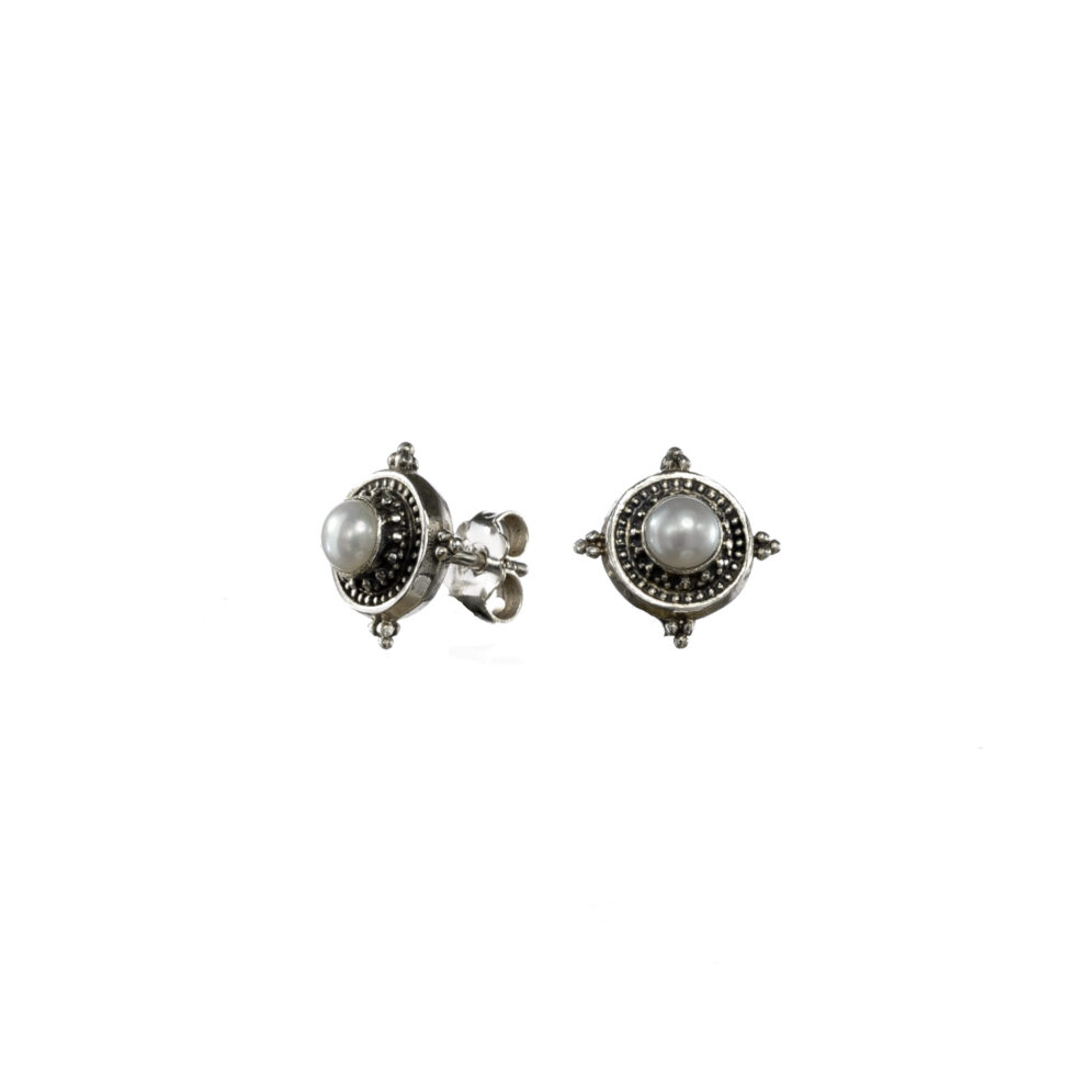 Cyclades stud earrings in Sterling Silver