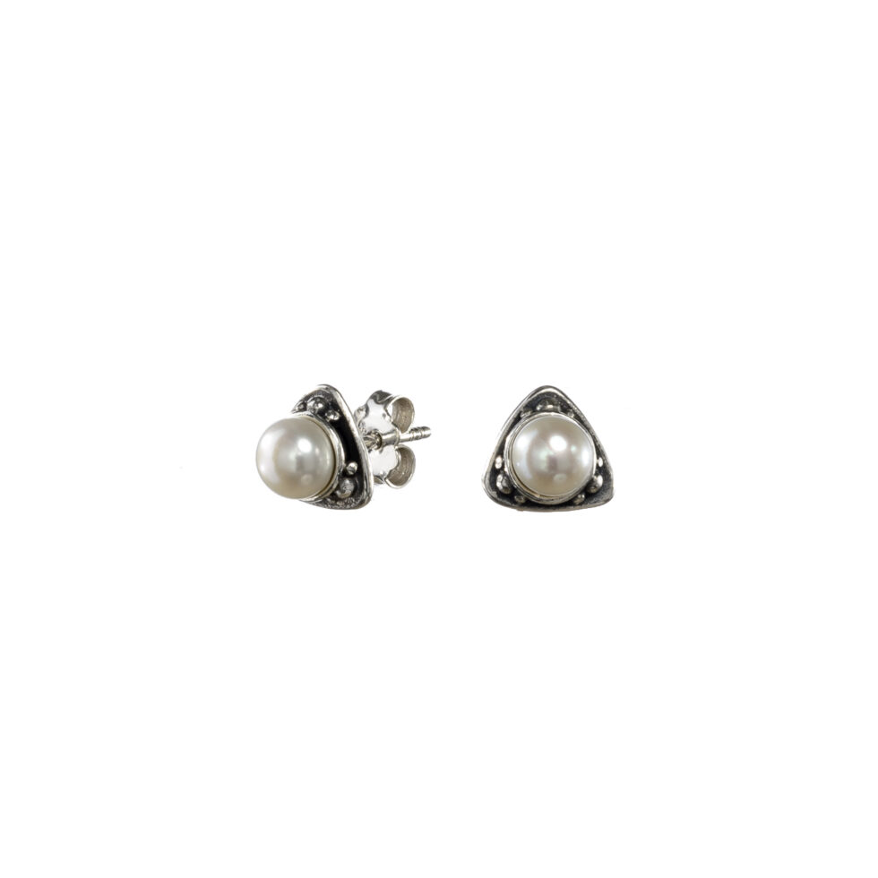Cyclades stud earrings in Sterling Silver