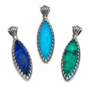 Aegean colors pendant in Sterling Silver
