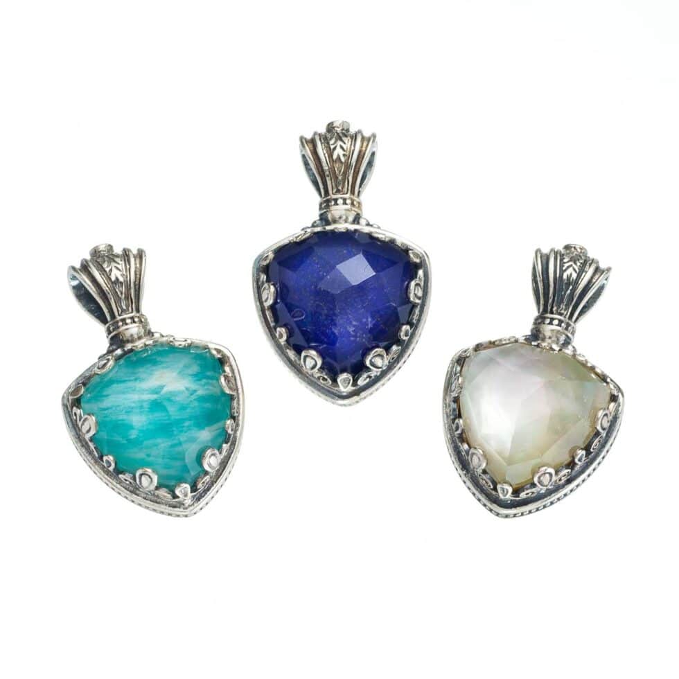 Aegean colors pendant in Sterling Silver