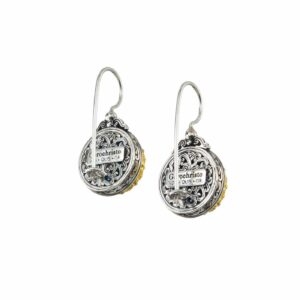 Iris earrings in Sterling Silver with Gold plated parts - Image 2
