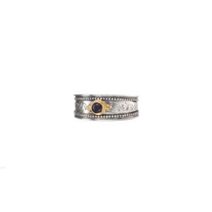 Cyclades band ring in 18K Gold and Sterling Silver - Image 2