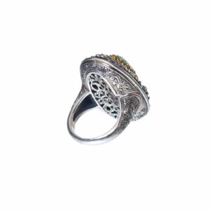 Iris ring in Sterling Silver with Gold Plated Parts - Image 4