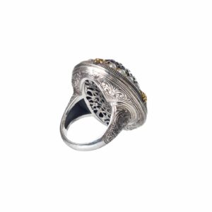 Imperial ring in Sterling Silver with Gold Plated Parts - Image 4