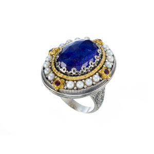 Imperial ring in Sterling Silver with Gold Plated Parts - Image 5