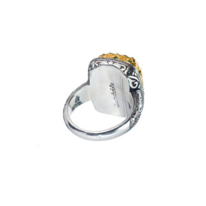 Iris ring in Sterling Silver with Gold Plated Parts - Image 4
