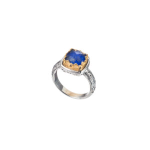 Iris ring in Sterling Silver with Gold Plated Parts