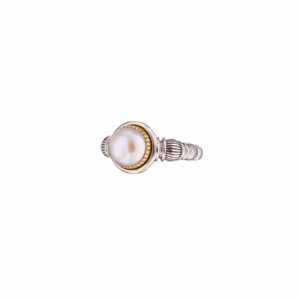 Ariadne ring in Sterling Silver with Gold Plated Parts