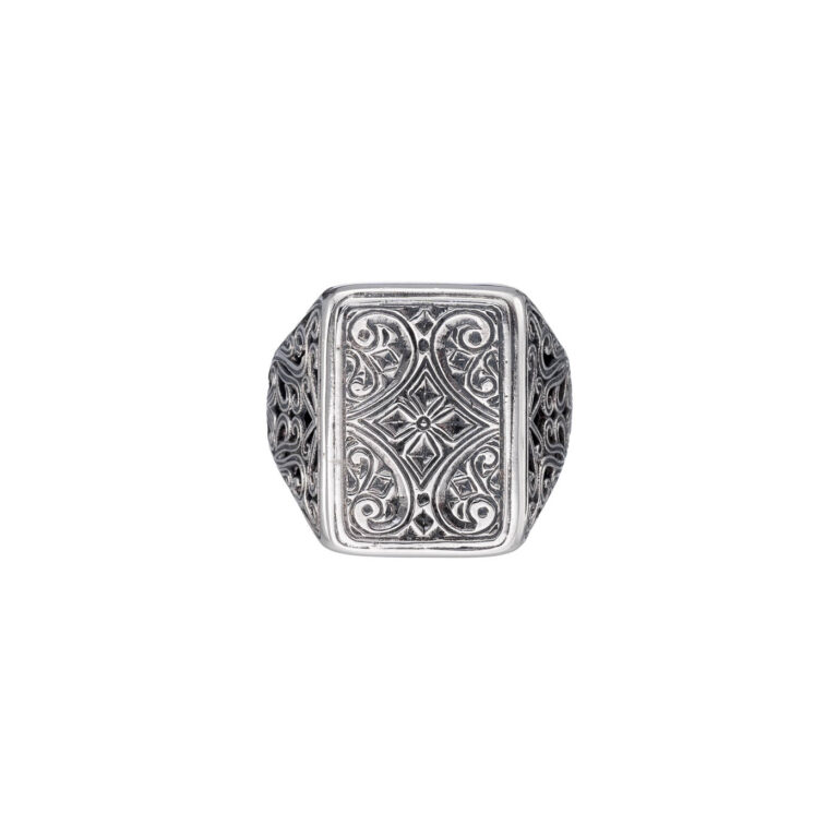 Classic Parallelogram Ring in Sterling Silver - Image 3