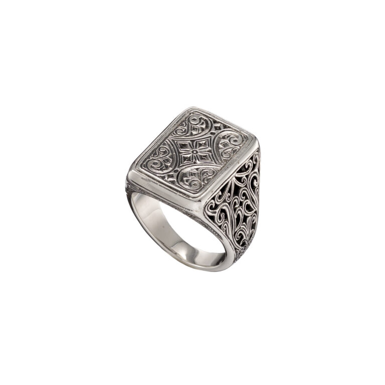 Classic Parallelogram Ring in Sterling Silver - Image 4