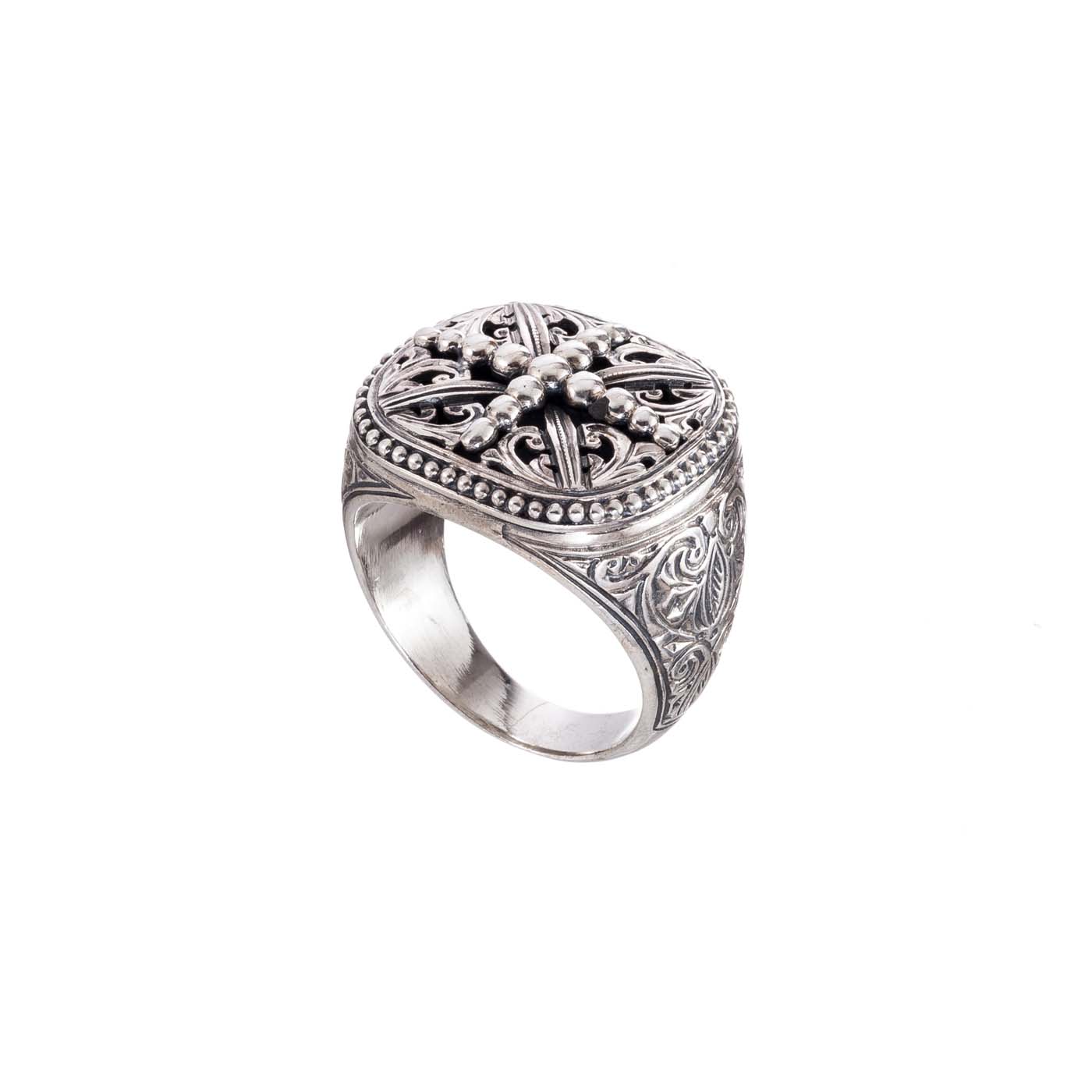 Byzantine ring in Sterling Silver - Gerochristo Jewelry