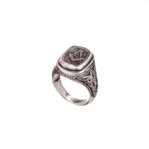 Masonic Signet ring in Sterling Silver - Image 2
