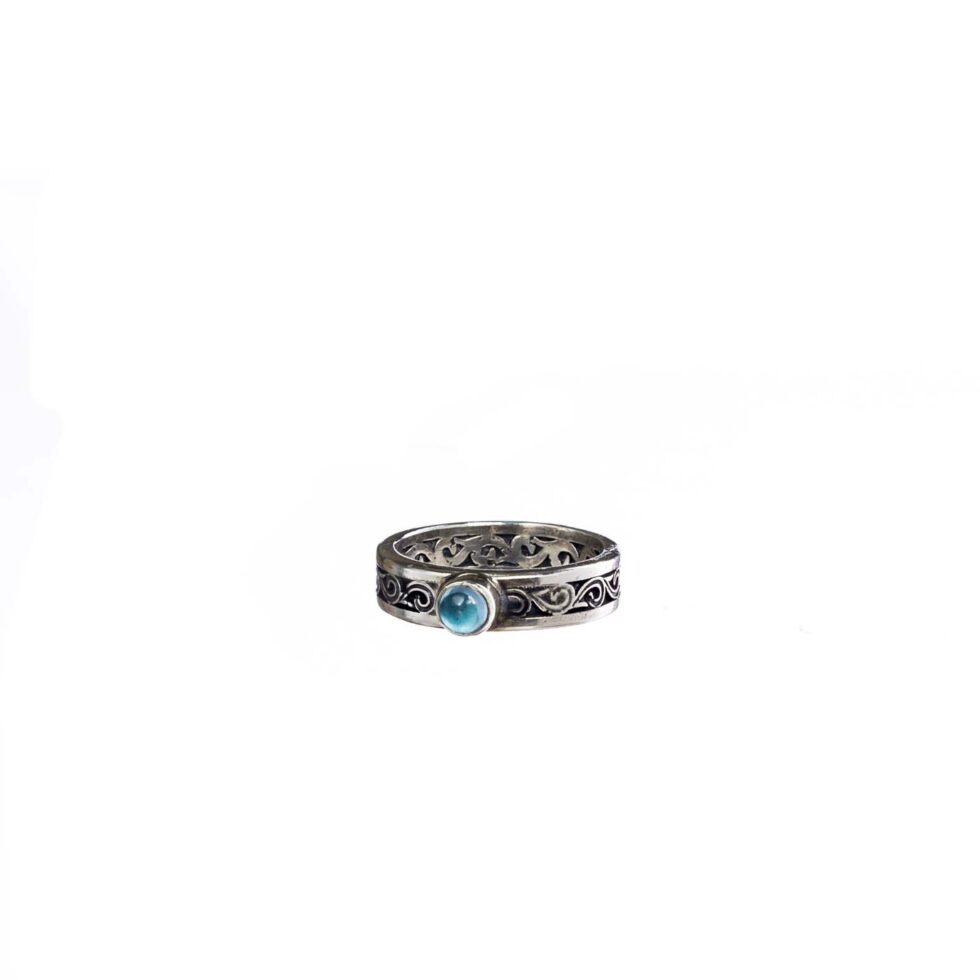 Kyma band ring in Sterling Silver
