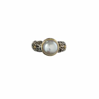 Eve Pearl Ring in 18K Gold and Sterling Silver