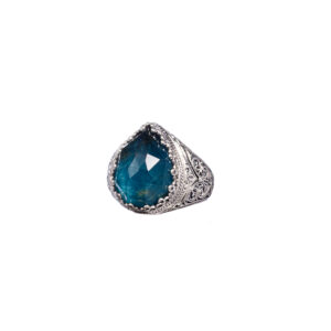 Aegean colors teardrop ring in Sterling Silver - Image 5