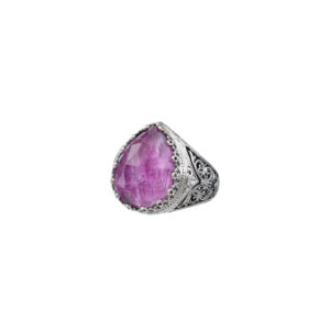 Aegean colors teardrop ring in Sterling Silver - Image 3