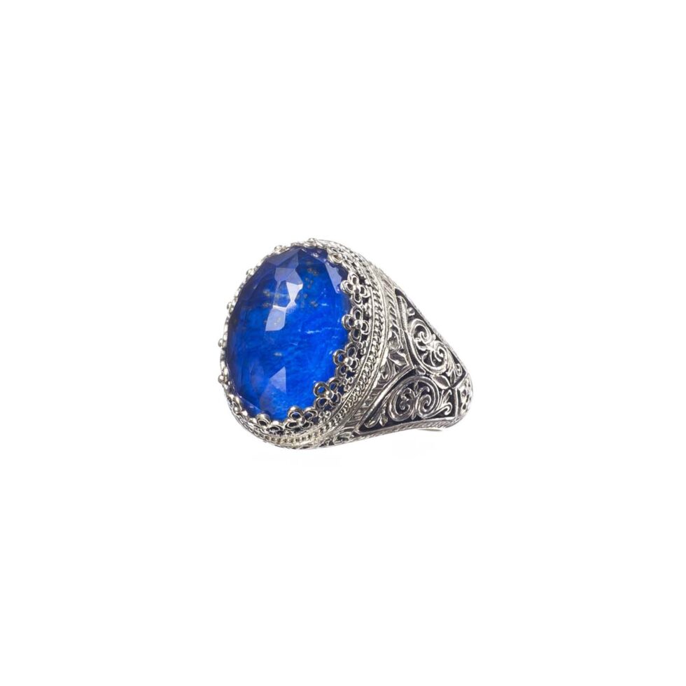 Aegean colors ring in sterling silver