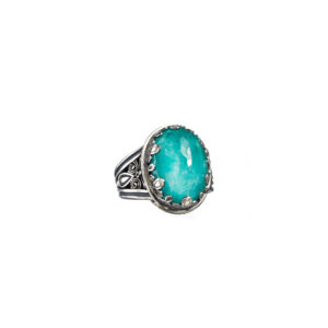 Aegean colors oval ring in sterling silver - Image 3