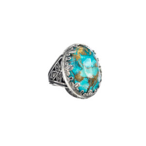 Aegean colors ring in sterling silver
