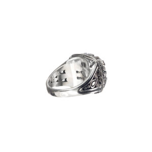 Aegean colors square ring in sterling silver - Image 7