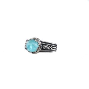 Aegean colors ring in Sterling Silver