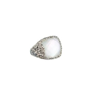 Anthemis square ring in Sterling Silver - Image 3