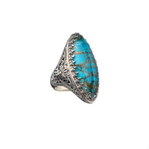 Aegean colors ring in Sterling Silver