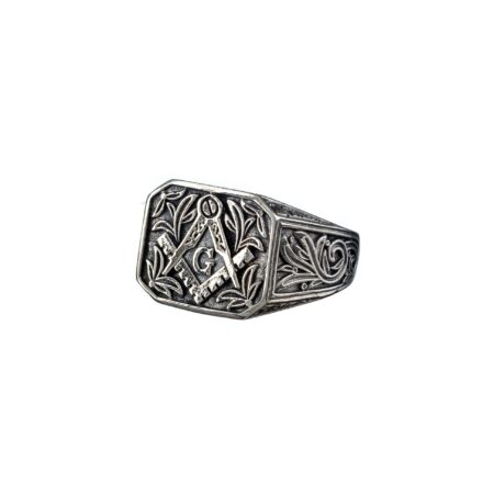 Masonic ring in Sterling Silver