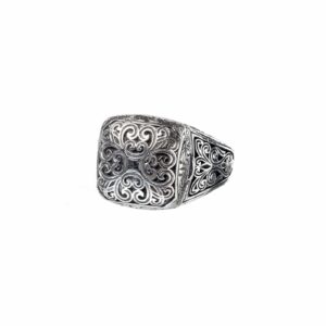 Locket ring in Sterling Silver