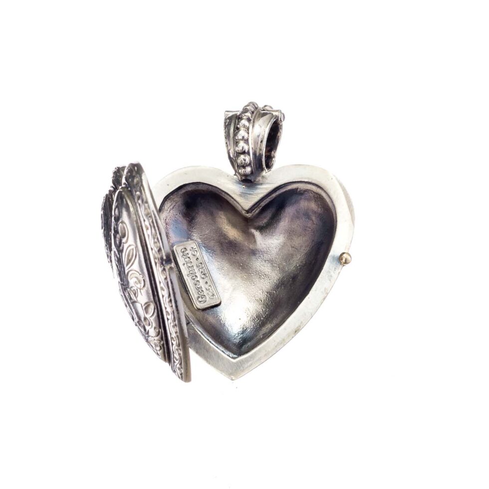 Heart locket pendant in Sterling Silver
