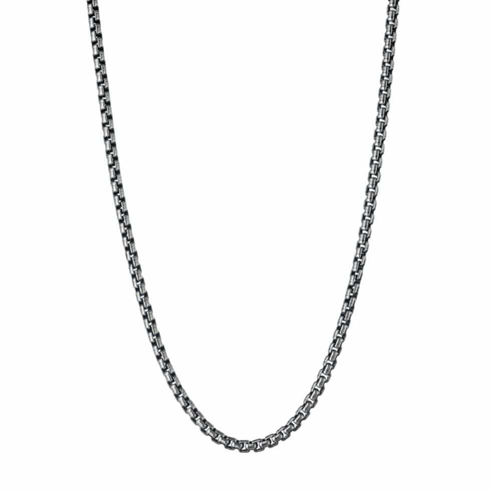 Box chain in sterling silver 3.7mm
