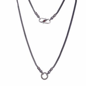 Connector necklace in sterling silver chain 2.75mm - Image 3