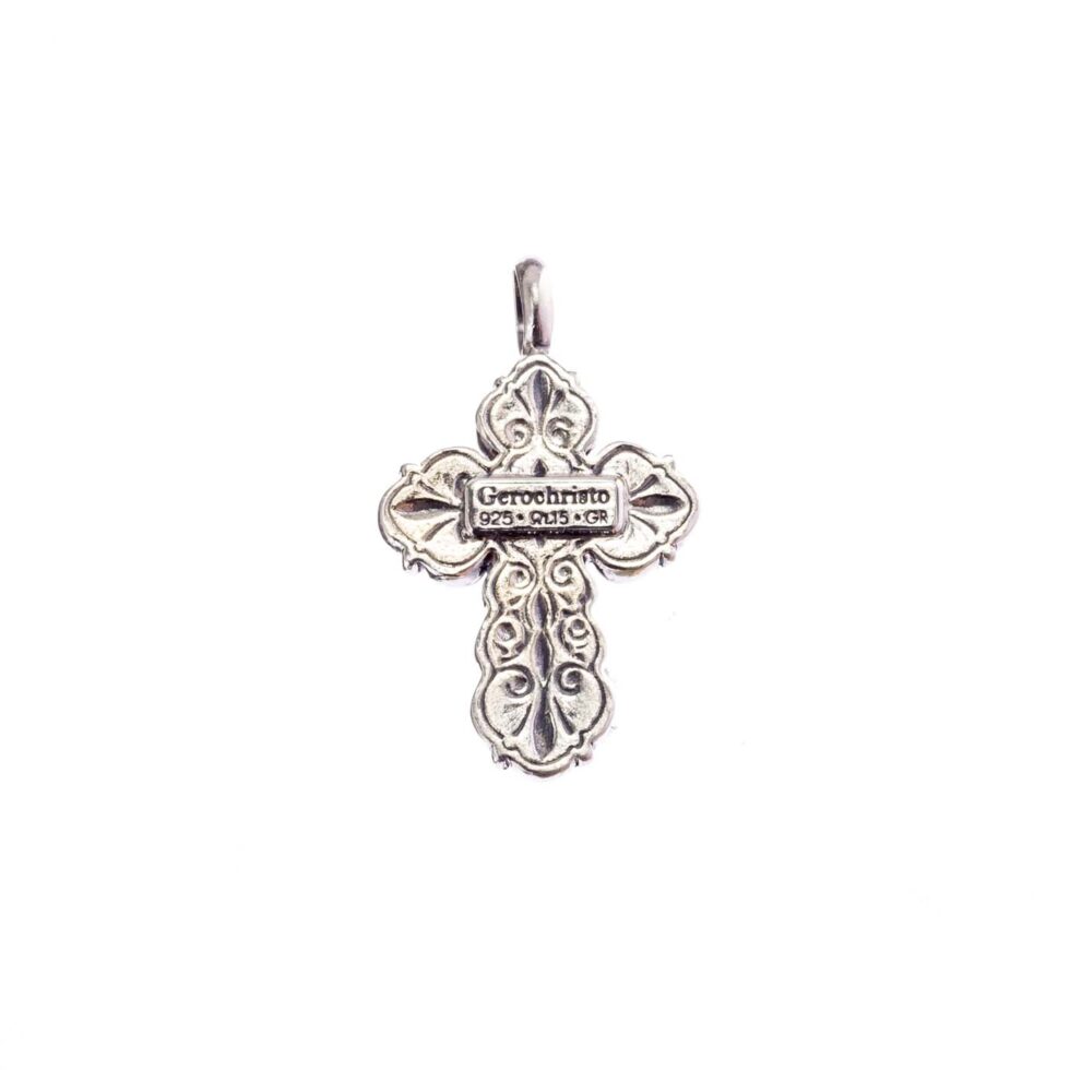 Byzantine medium Cross in Sterling Silver