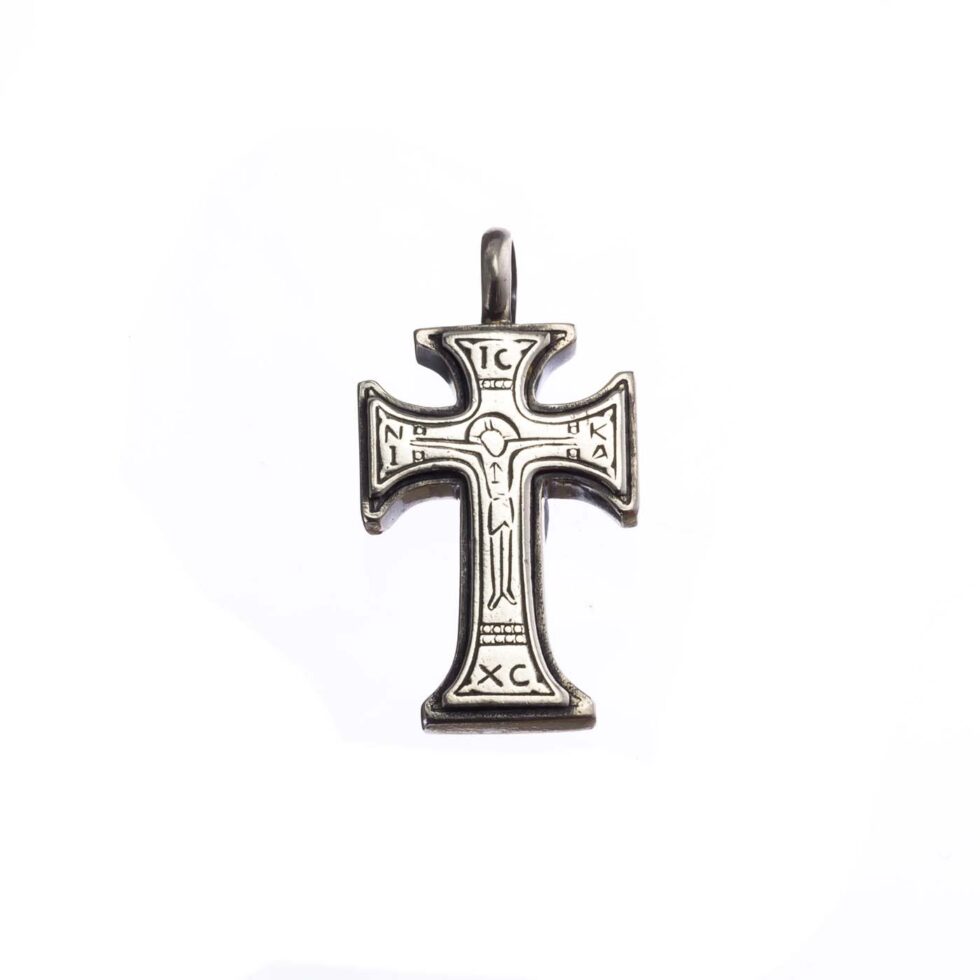 Byzantine Medium Cross in Sterling Silver
