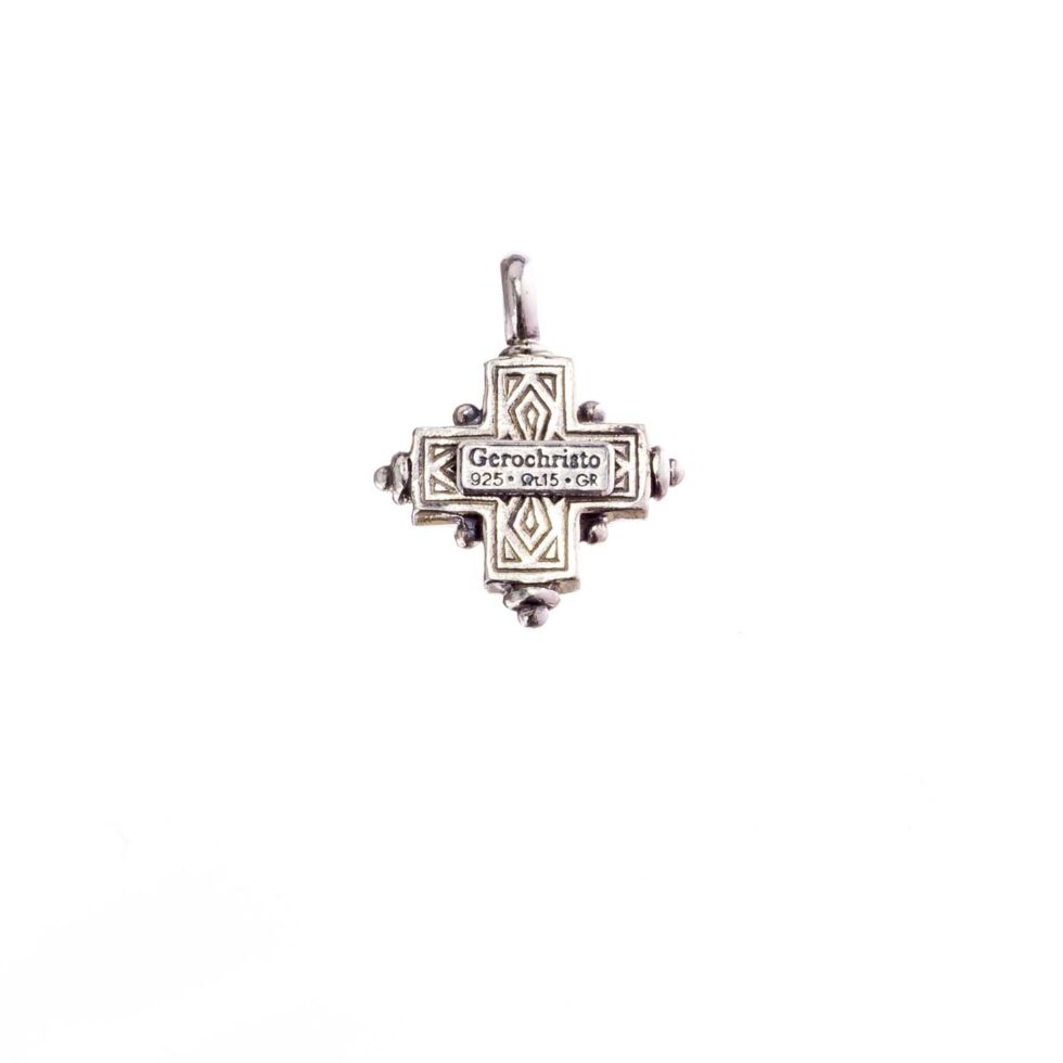 Cyclades small square Cross in Sterling Silver