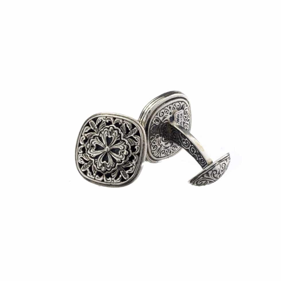 Byzantine cufflinks in Sterling Silver