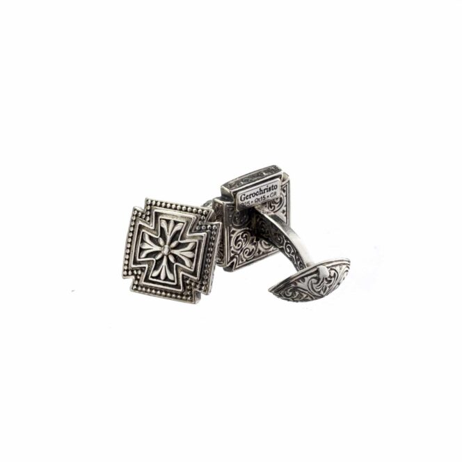 Byzantine cufflinks in Sterling Silver