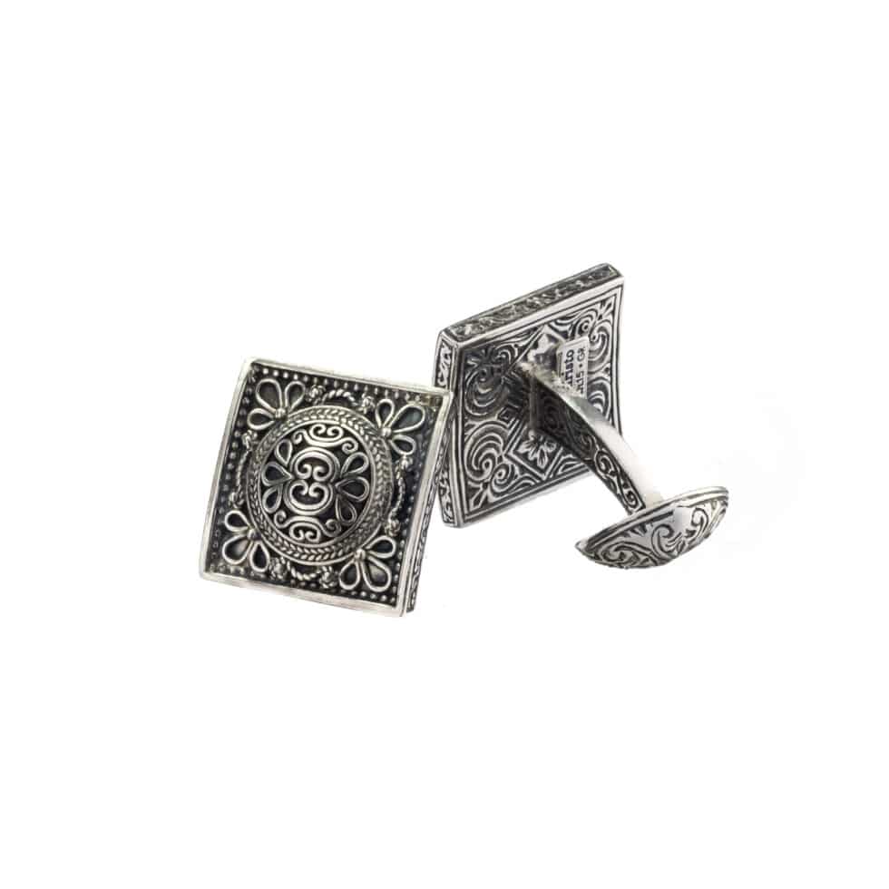 Monastiraki cufflinks in Sterling Silver
