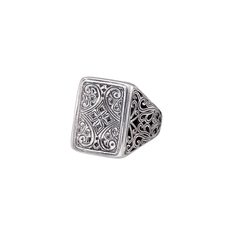 Classic Parallelogram Ring in Sterling Silver - Image 2
