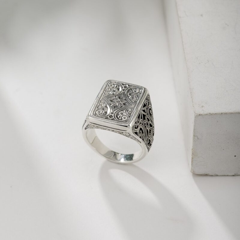 Classic Parallelogram Ring in Sterling Silver