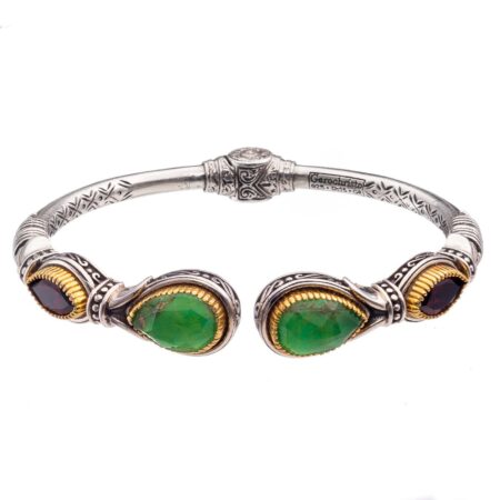 Ariadne bracelet in sterling silver with gold plated parts