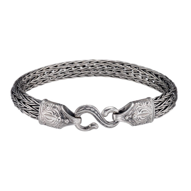 Fishbone Handmade Chain bracelet in Sterling Silver - Image 2