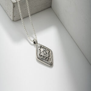 Garden Shadows Kite Pendant in Sterling Silver - Image 2