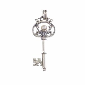 Key pendant in 18K Gold and Sterling Silver - Image 2