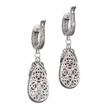Iris earrings in Sterling Silver with Gold Plated Parts - Image 2